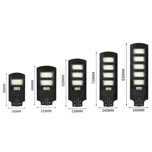 All-in-One Solar Street Light A11 - A11 Model IP65 Solar Powered - Urban Road, Parking Lot & Park Area Lighting (Photo 7 of 8)