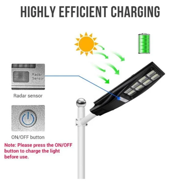All-in-One Solar Street Light A07 - A07 Model IP65 Solar Powered - Urban Road, Parking Lot & Park Area Lighting (Photo 7 of 8)