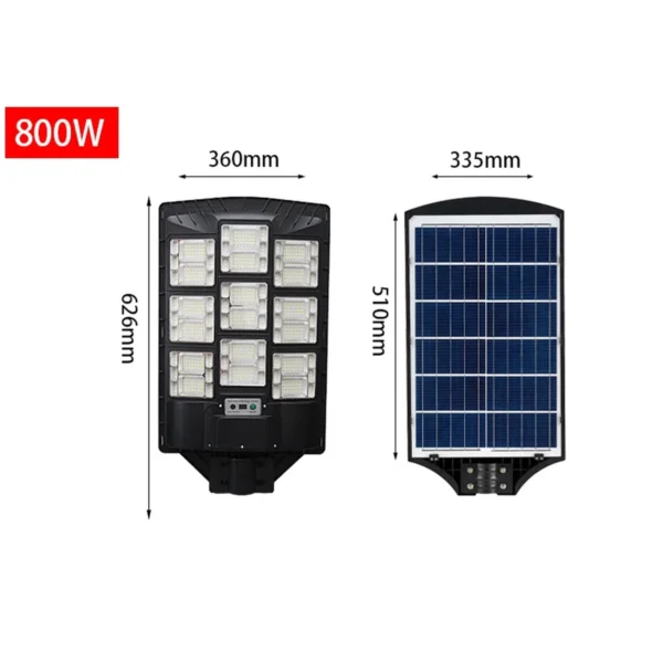 All-in-One Solar Street Light A13 - A13 Model IP65 Solar Powered - Urban Road, Parking Lot & Park Area Lighting (Photo 3 of 7)
