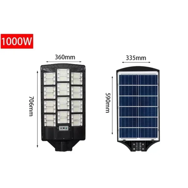 All-in-One Solar Street Light A13 - A13 Model IP65 Solar Powered - Urban Road, Parking Lot & Park Area Lighting (Photo 2 of 7)