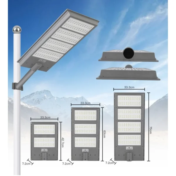 60W Solar Powered Street Light with Monocrystalline Panel - P60 IP65 Solar LED - Road & Parking Area Lighting (Photo 5 of 8)